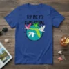 Fly Me To Cape Coral t-shirt design with birds flying over a Florida map graphic