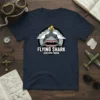 Flying Shark Acid Dive Squad text with a fierce shark graphic and lightning bolt on a navy t-shirt