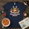 Navy blue t-shirt featuring the Flying Spasgetti Monster design with FSM text and spaghetti graphic
