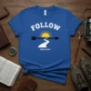Follow Mark 8:34 unique graphic design printed on comfortable cotton t-shirt