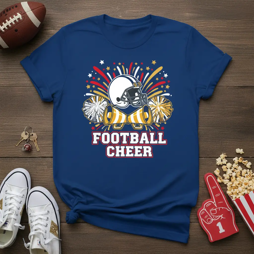 Football Cheer T-Shirt Game Day Spirit Gift for Fans