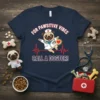 T-shirt with "For Pawsitive Vibes Call A Doctor!" text and a pug dressed as a nurse with a heartbeat graphic