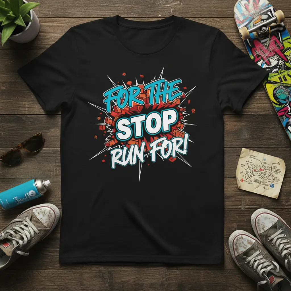 For the Stop Run For! Runner Motivation T-Shirt