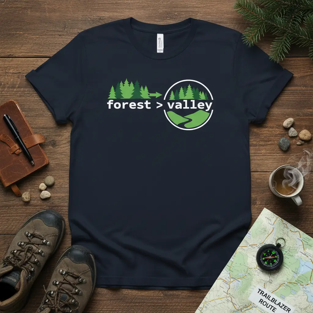 Forest > Valley Nature Lover T-Shirt Outdoor Adventure Gift