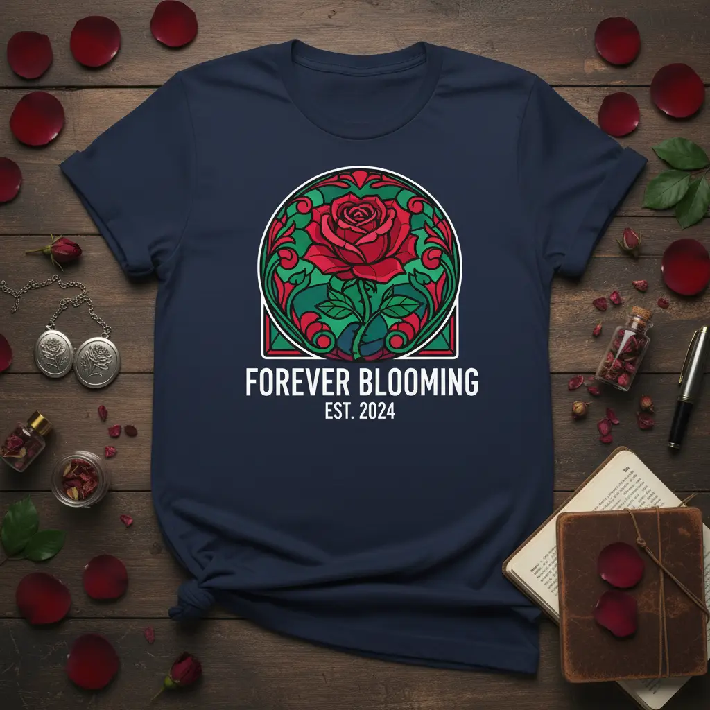 Forever Blooming Est. 2024 Rose T-Shirt for Garden Lovers