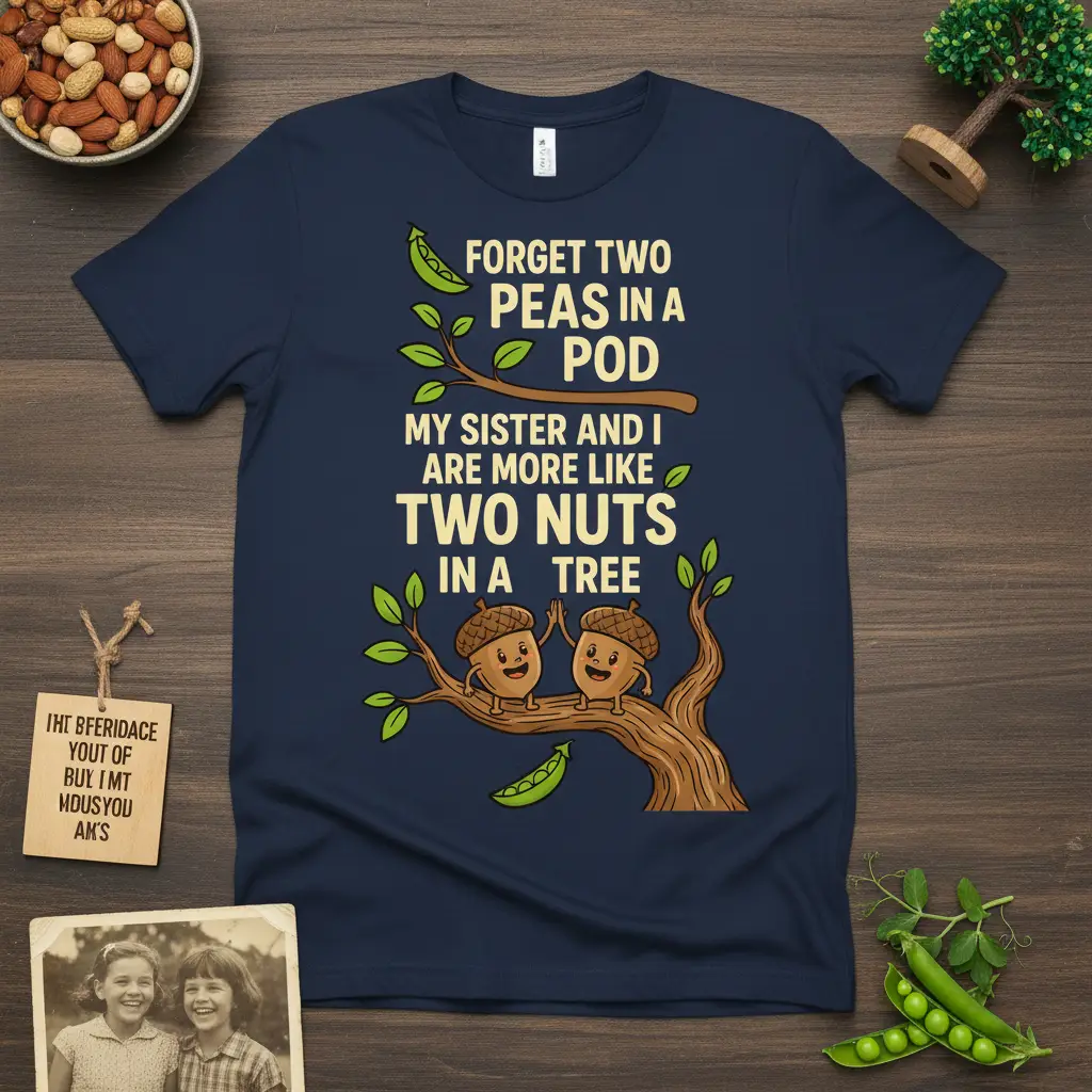 Forget Two Peas in a Pod Sister T-Shirt Funny Sibling Gift