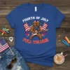 Fourth of July Full Volume t-shirt with a bear playing guitar and American flags