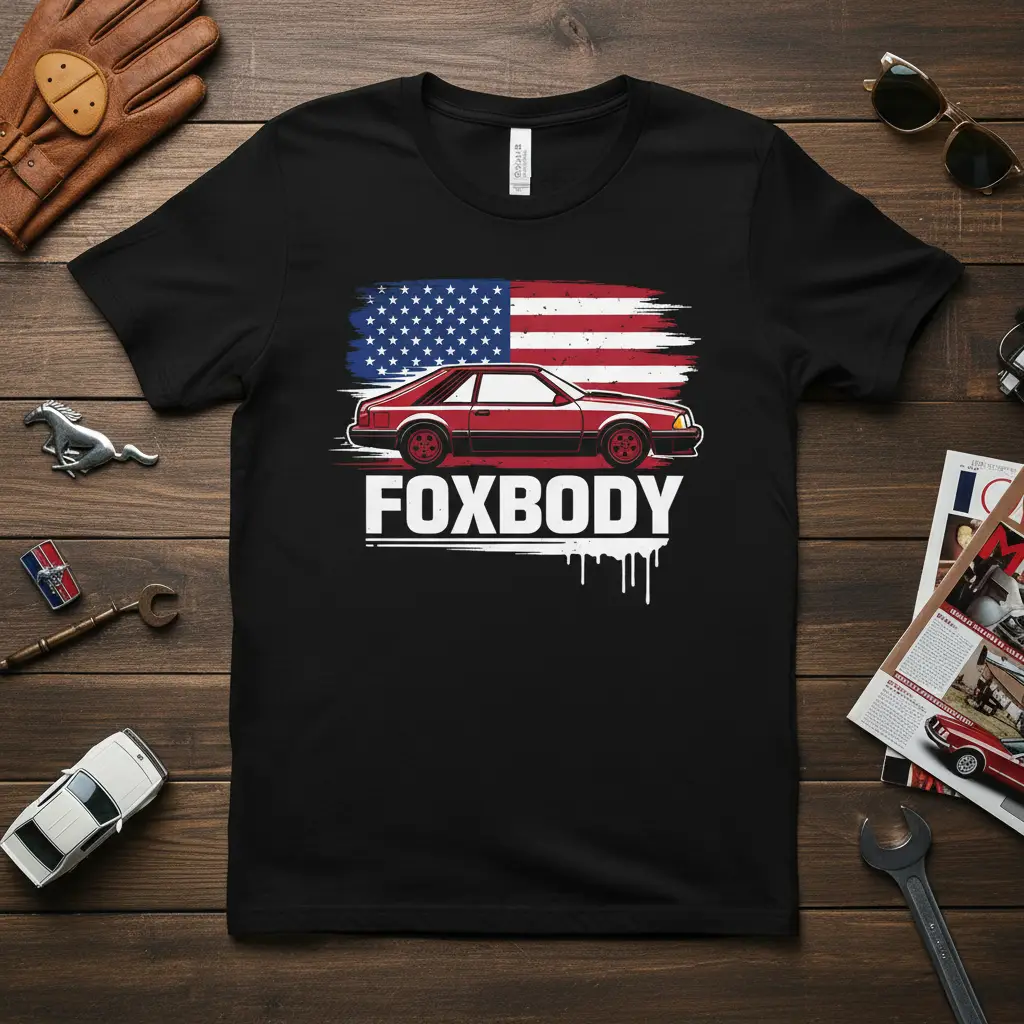 Foxbody American Muscle Car T-Shirt Classic 80s Gift