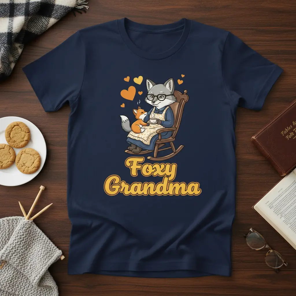 Foxy Grandma Fox Grandma T-Shirt Cute Animal Lover Gift