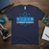 Fr I S S Be ULTIMATE SCIENCE t-shirt with atomic structure graphic and periodic table elements
