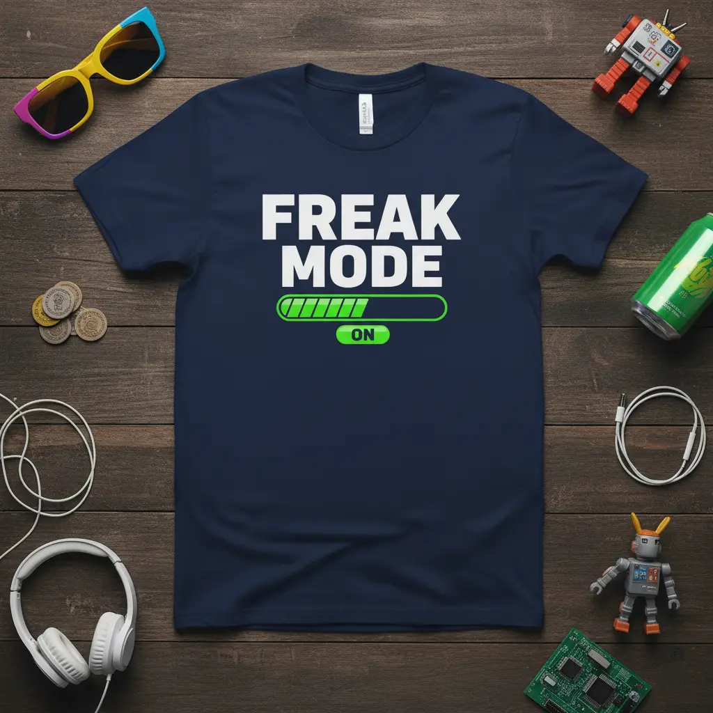 Freak Mode on Funny Gaming T-Shirt Gift Idea