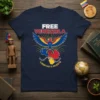 Free Venezuela Libertad o Muerte T-Shirt with eagle and Venezuelan map design