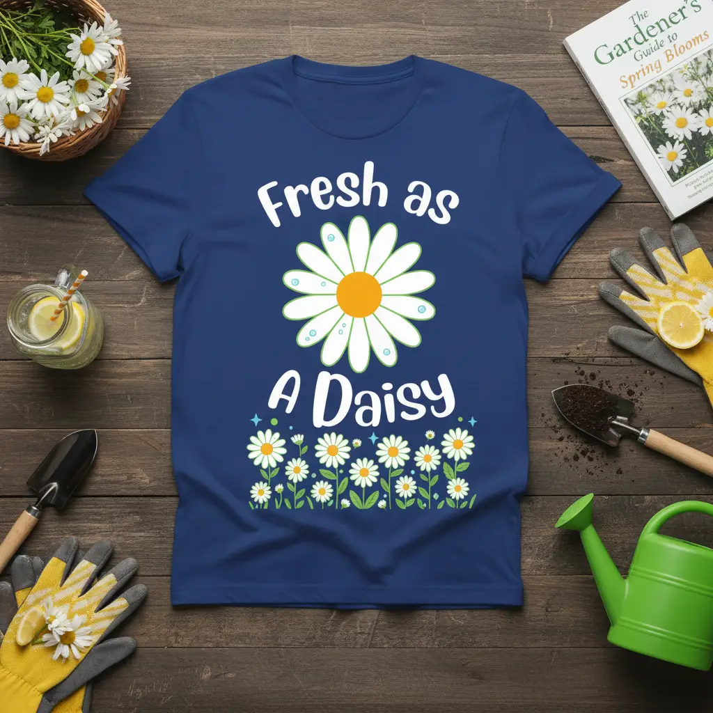 Fresh As a Daisy T-Shirt Spring Floral Garden Lover Gift