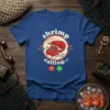 Shrimp Calling T-Shirt with a cartoon shrimp using a retro phone and "Shrimp Calling" text