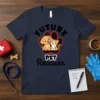 Future Pet Rescuer t-shirt design with a cute dog and cat inside a paw print, black text reads FUTURE PET