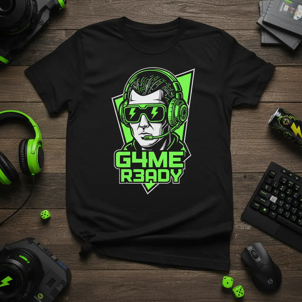 G4me R3ady Gamer T-Shirt for Esports & Gaming Fans