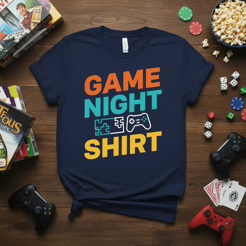 Game Night Shirt Funny Gamer Gift for Men Women Tee