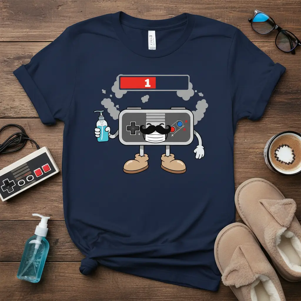 Gamer Level 1 Hand Sanitizer T-Shirt Funny Gaming Gift