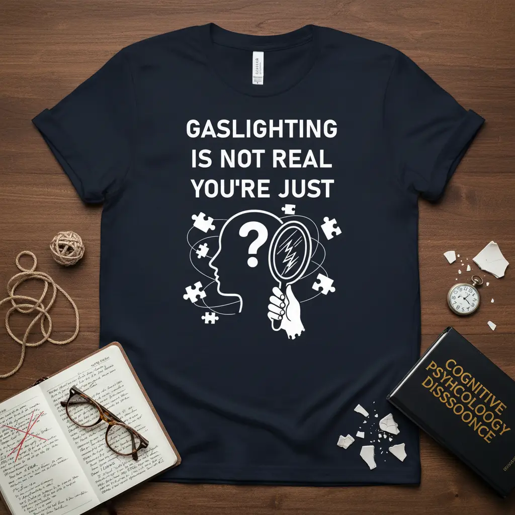Gaslighting Is Not Real You’re Just T-Shirt Funny Psychology Gift