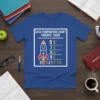 GCSE Comparison Chart Parents' Guide T-Shirt with grades 9 A* to G and rocket graphic