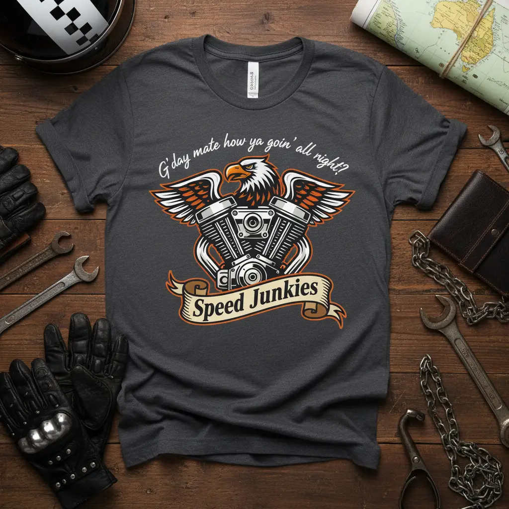 G’day Mate How Ya Goin’ All Right? Speed Junkies Tee