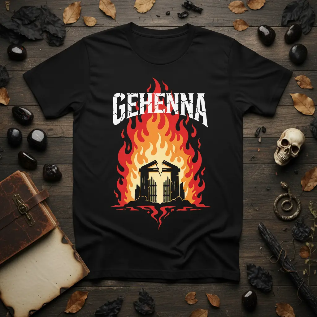 Gehenna Fire Gate T-Shirt Dark Gothic Apparel