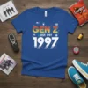 Gen Z Est 1997 stylish graphic design printed on comfortable cotton t-shirt