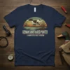 German Shorthaired Pointer A Hunter's Best Friend t-shirt with vintage sunset, dog, and duck design
