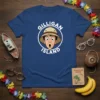 Gilligan Island t-shirt featuring a cartoon portrait of Gilligan with a surprised expression and the show's title in white text