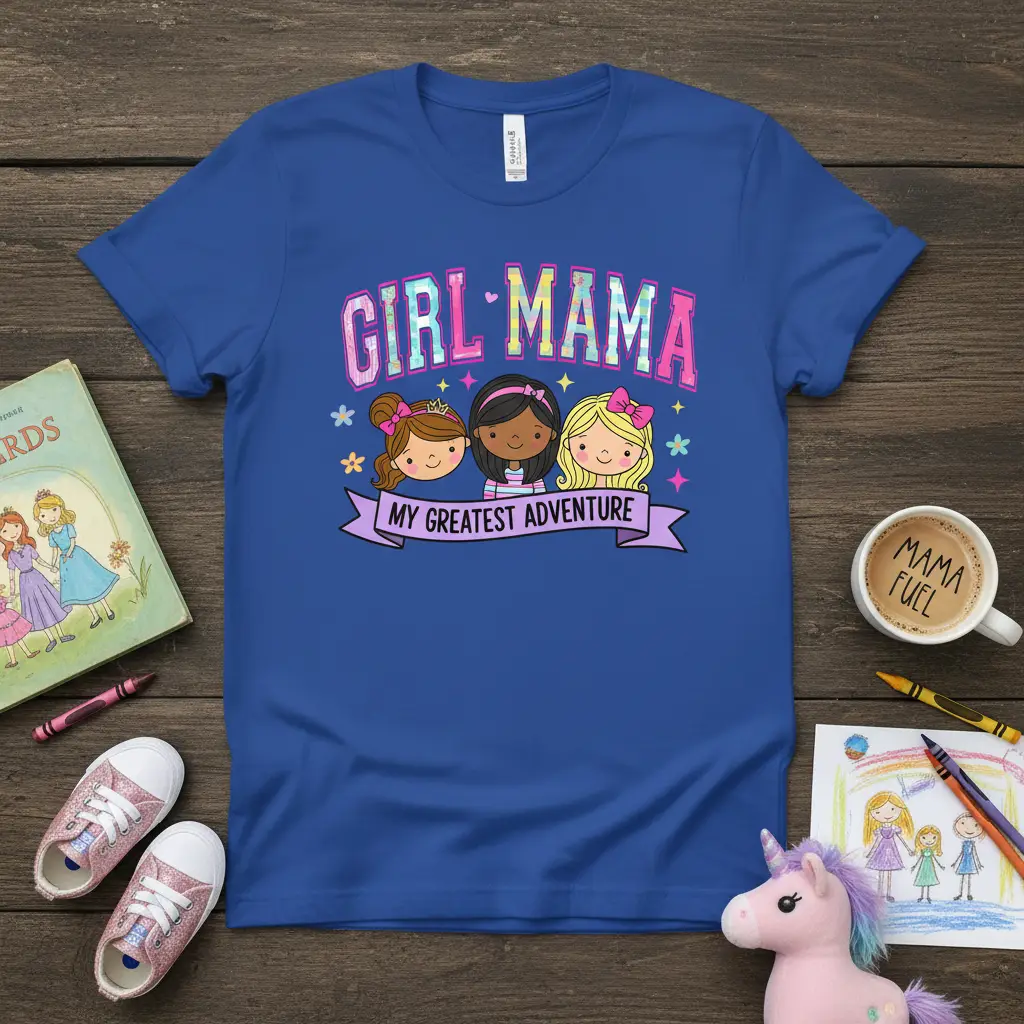 Girl Mama My Greatest Adventure T-Shirt for Moms