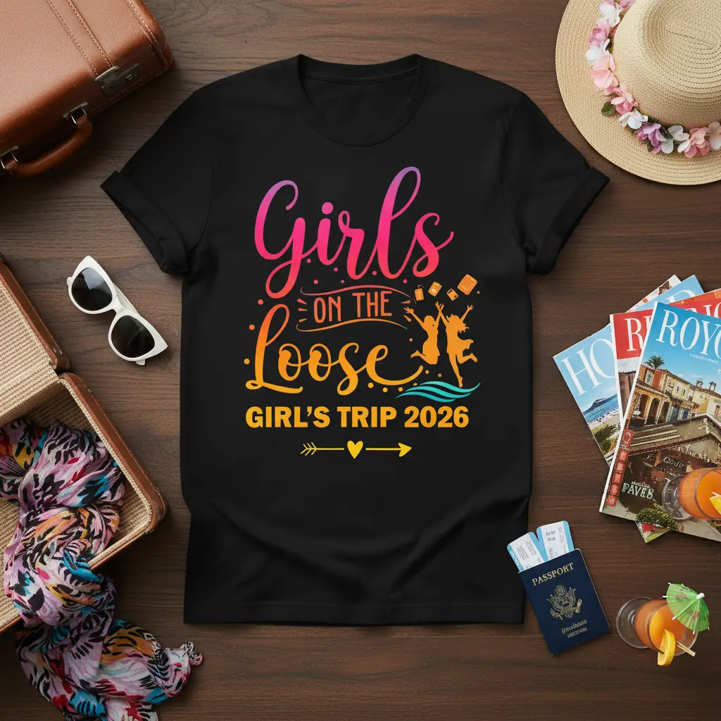 Girls on the Loose Girl’s Trip 2026 T-Shirt