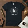 Astronaut in a galaxy design with "Give Me Space" text on a black t-shirt, suitable for space lovers