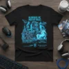 Glorious PC Master Race Over 9000 Cores T-Shirt with dragon and unicorn graphics, highlighting liquid cooling and PC components
