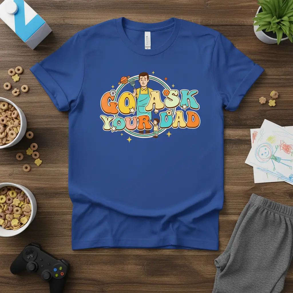 Go Ask Your Dad Retro Father’s Day T-Shirt Gift