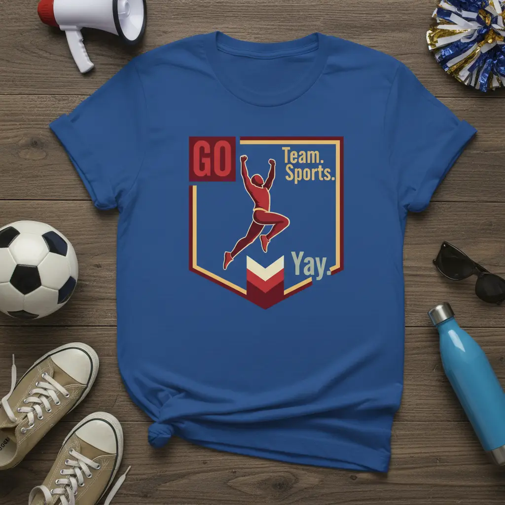 Go Team. Sports. Yay T-Shirt Motivational Sports Apparel