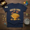 Gold In A Bowl t-shirt design with three goldfish and a bowl overflowing with gold coins