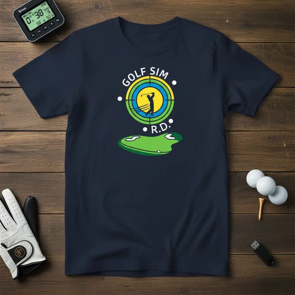 Golf Sim R.d. T-Shirt Fun Golf Simulator Gift for Players