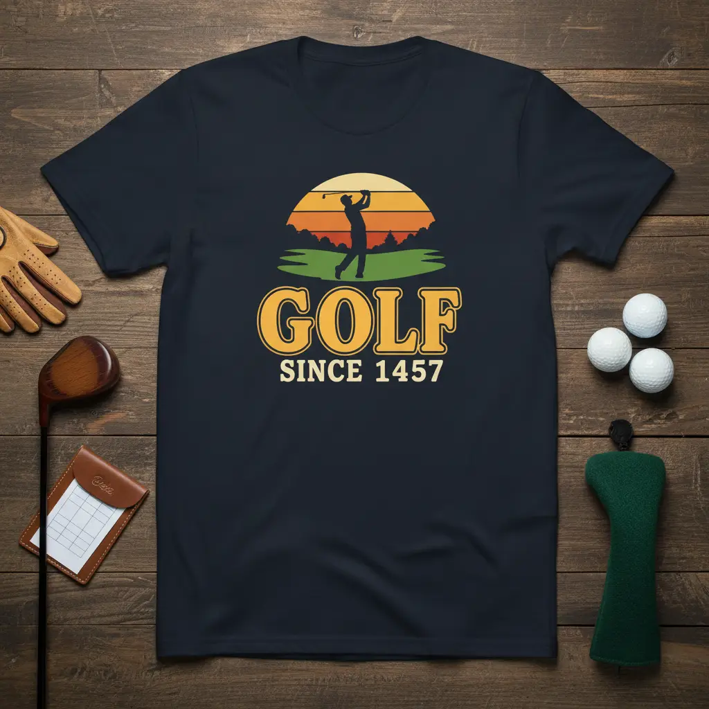 Golf Since 1457 Vintage Golfer T-Shirt Gift