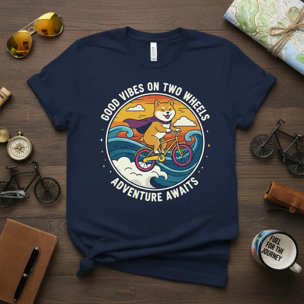 Good Vibes on Two Wheels Adventure Awaits T-Shirt