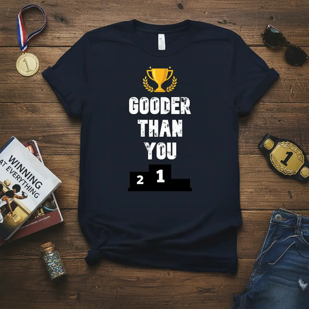 Gooder Than You 2 1 Trophy Tee Funny Winner Shirt