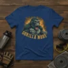 Gorilla Mode T-Shirt featuring a fierce gorilla graphic with bold text, designed for gym motivation and fitness enthusiasts