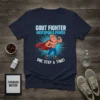Gout Fighter Unstoppable Power One Step A Time t-shirt design with a superhero foot character