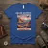 Grand Canyon West Arizona USA vintage travel t-shirt design with eagle and sunset graphic