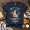 Grandmas have ears that truly listen arms that ALWAYS HOLD love. THAT'S NEVER ENDING quote on a navy t-shirt, featuring