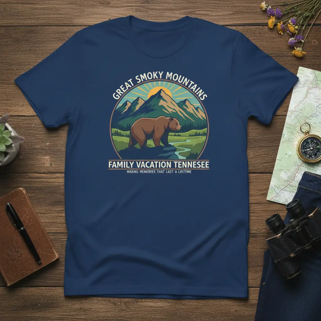 Great Smoky Mountains Family Vacation Tennessee Tee