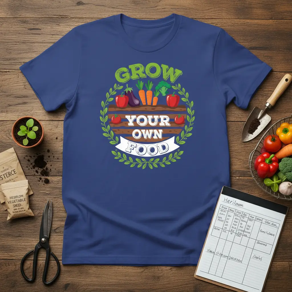 Grow Your Own Food T-Shirt Garden Gift for Veggie Lovers