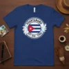 Guantanamo Cuba Est 1510 vintage travel t-shirt design with Cuban flag emblem and palm fronds