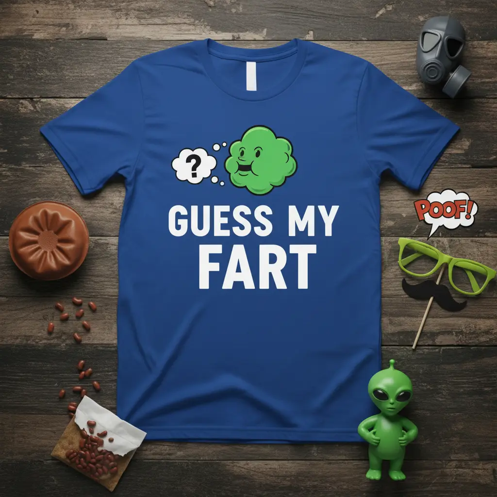 Guess My Fart T-Shirt Funny Gas Cloud Joke Apparel