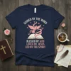 T-shirt with "GUIDED BY THE WORD BLESSED BY GOD LOVED BY JESUS LED BY THE SPIRIT" text, pink dove, open