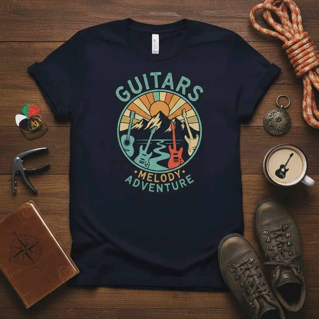 Guitars Melody Adventure T-Shirt Unique Music Lover Gift